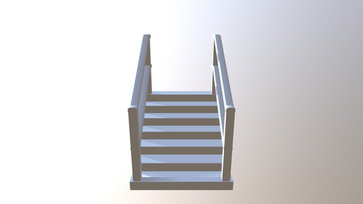 Scaffolding Stairs 3D Model