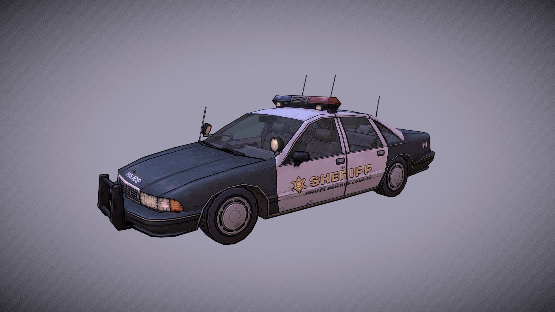 Police Car - 3D model by hope42morrow [66f1123] - Sketchfab