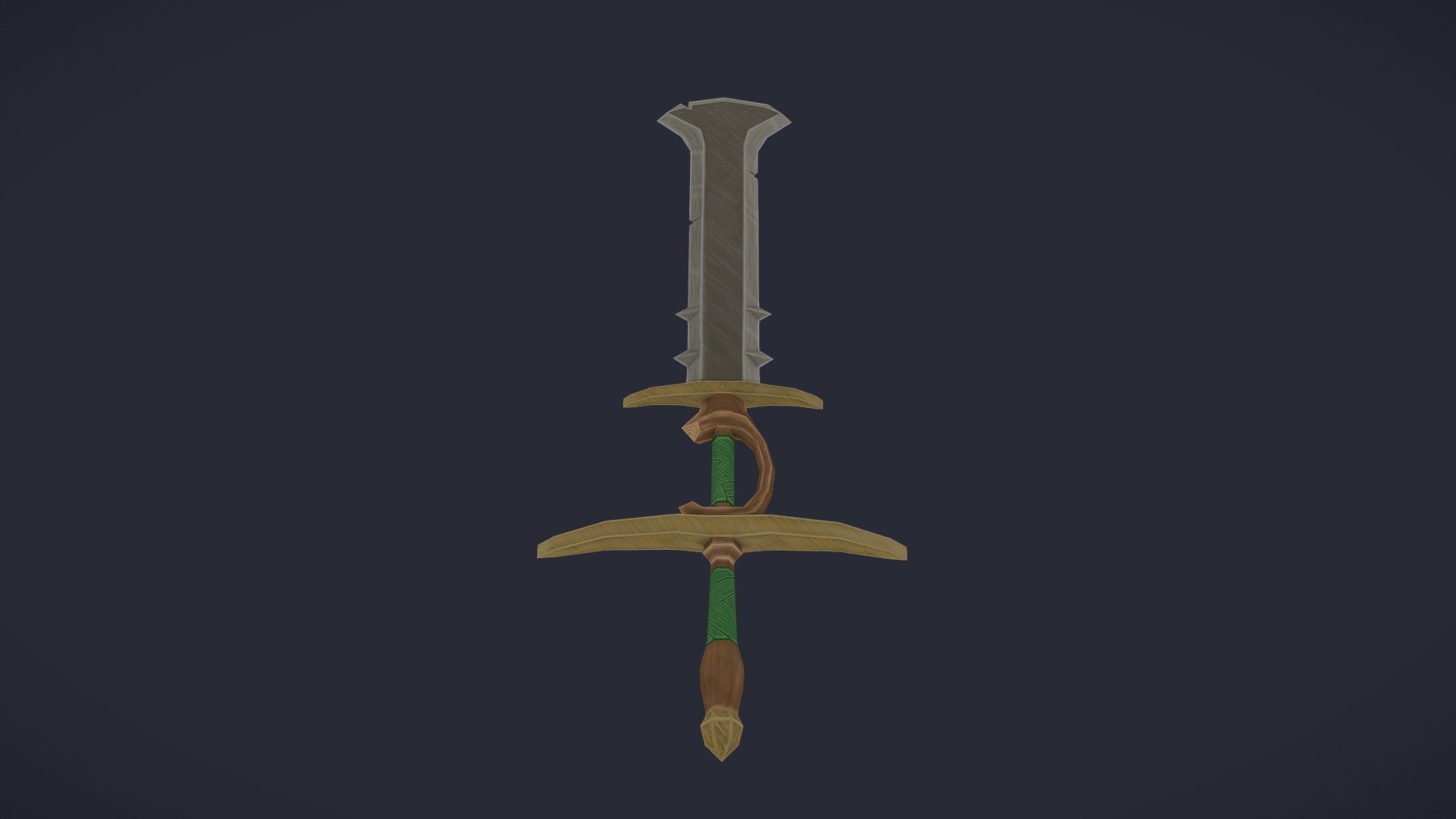 GameArt WeaponCraft | Dwarven Greatsword - 3D model by ...