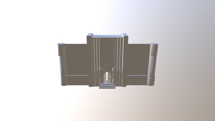 Entrance House 16th Century Maya 3D Model