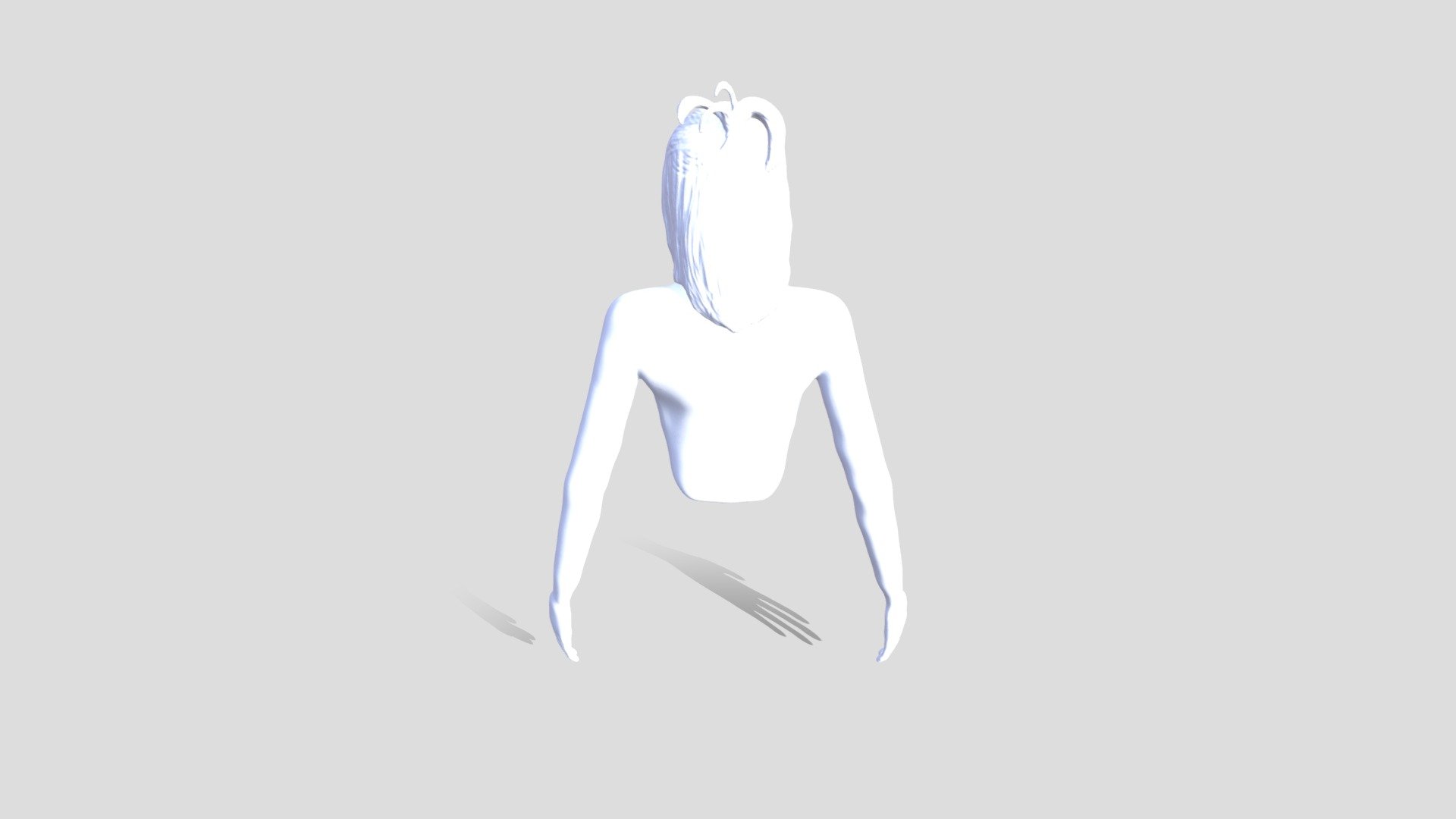 Anime styled female upperbody