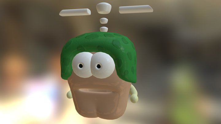 Swing Copter Guy 3D Model