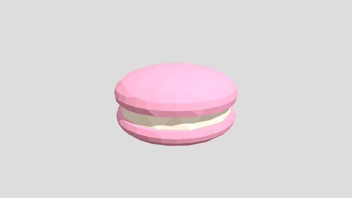 Pink Macaron 3D Model
