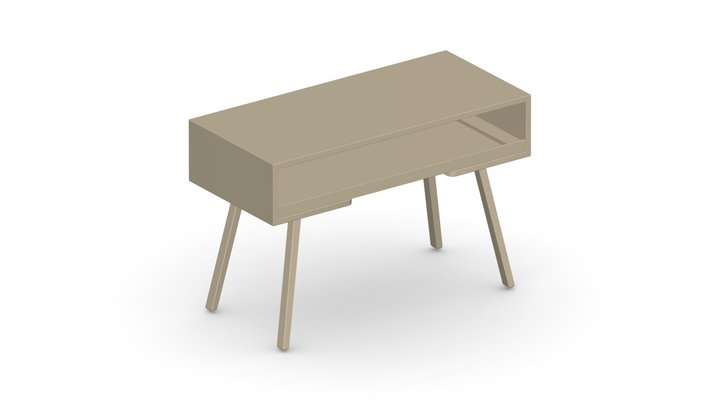 Craft Table Midi 130mm 140mm 150mm 3D Model