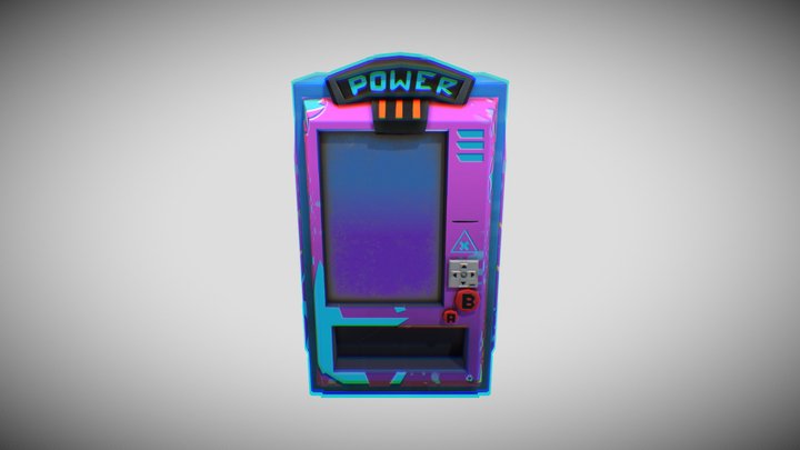 Vending Machine Power Fuel V.2 3D Model