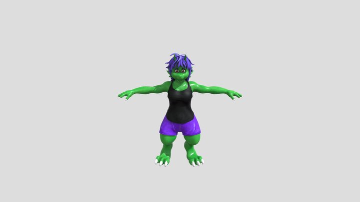 Dragon Girl 3D Model