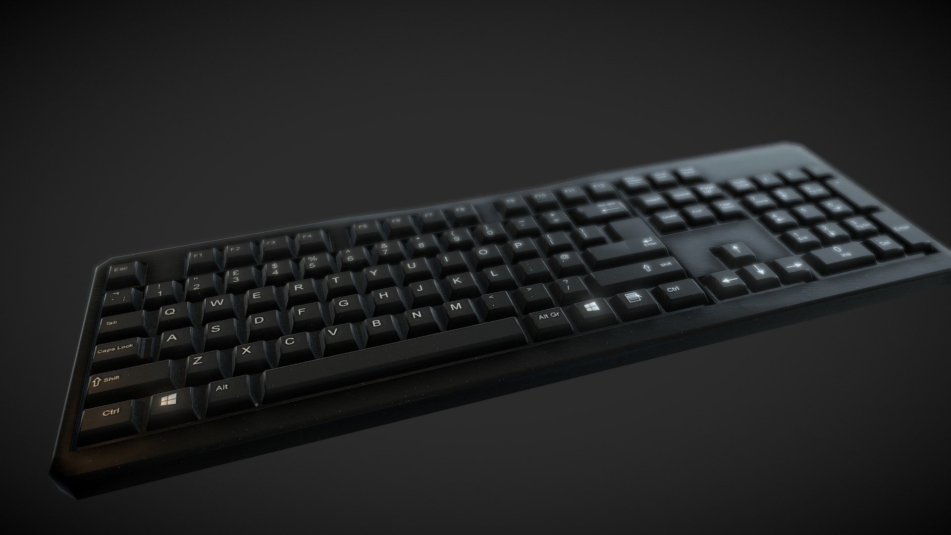 Keyboard Download Free 3D model by oscarherry3d [66f5ca3] Sketchfab