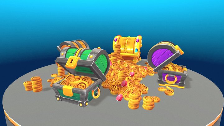 Treasure Chests! 3D Model