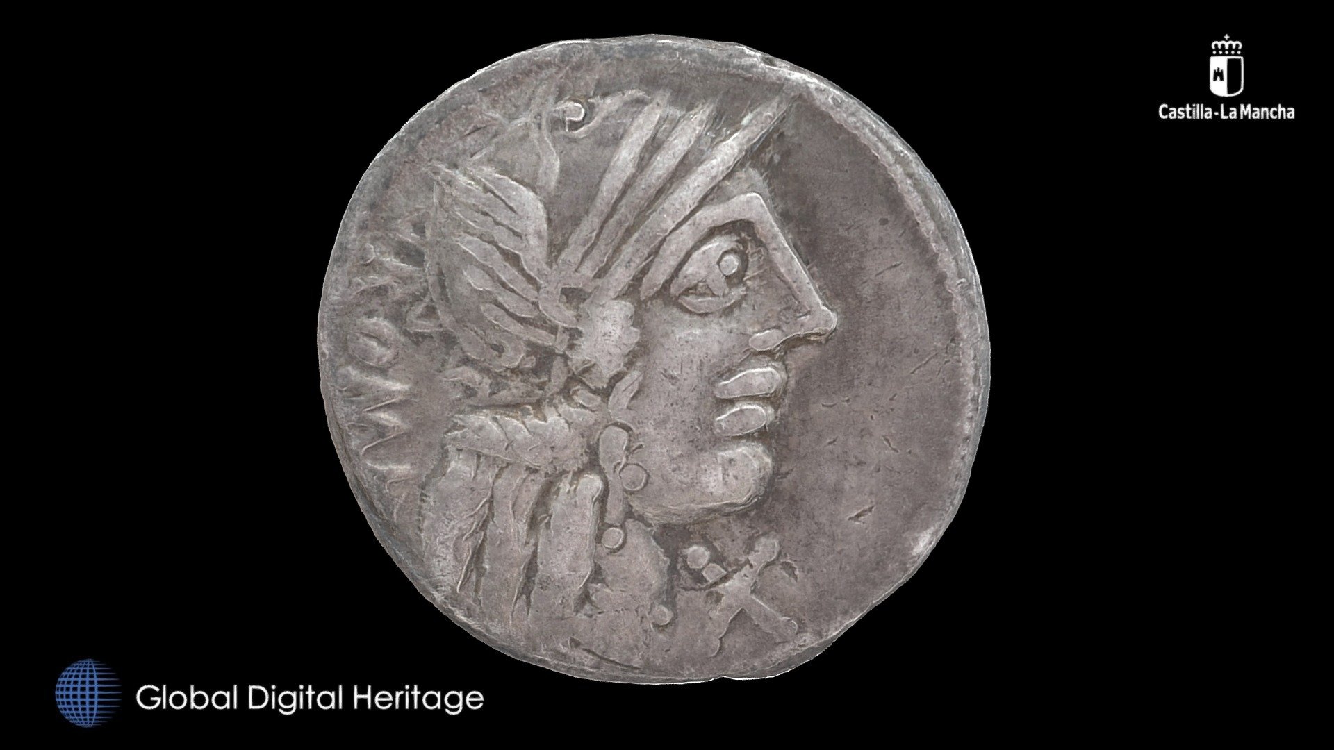 Roman Silver Coin, Castilla-La Mancha, Spain