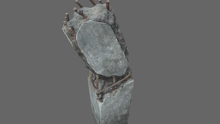 concrete block 3D Model