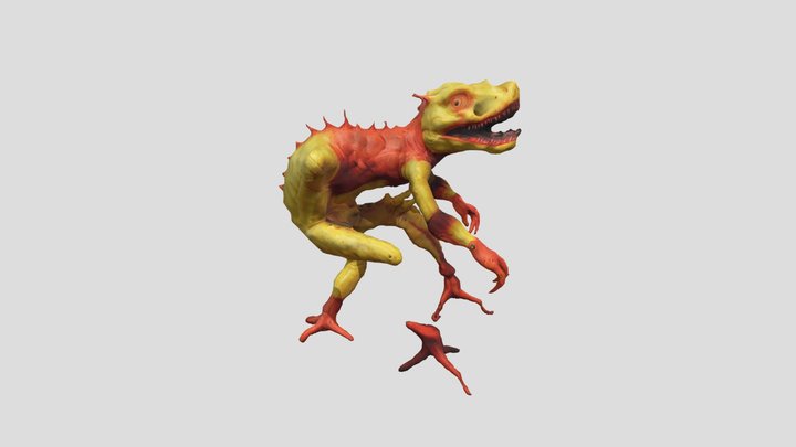 ''Cute'' Lizard 3D Model