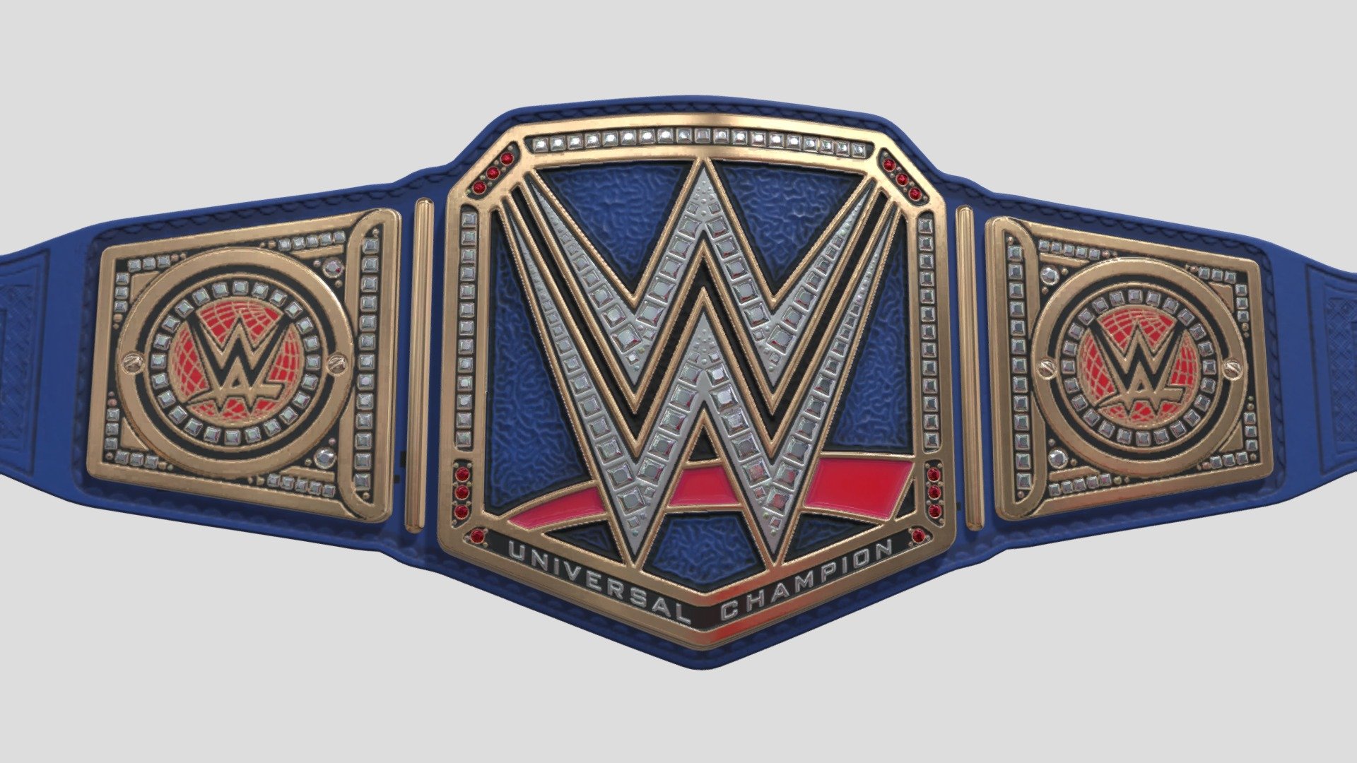 WWE - UNIVERSAL CHAMPIONSHIP (BLUE) - Download Free 3D model by ...