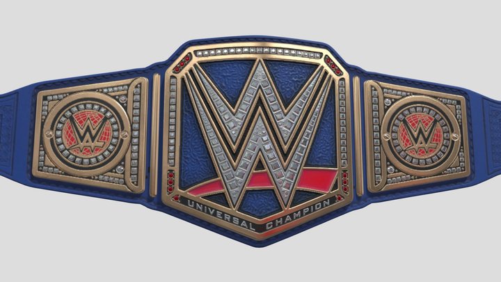 WWE - UNIVERSAL CHAMPIONSHIP (BLUE) – Kostenloses 3D-Modell STL