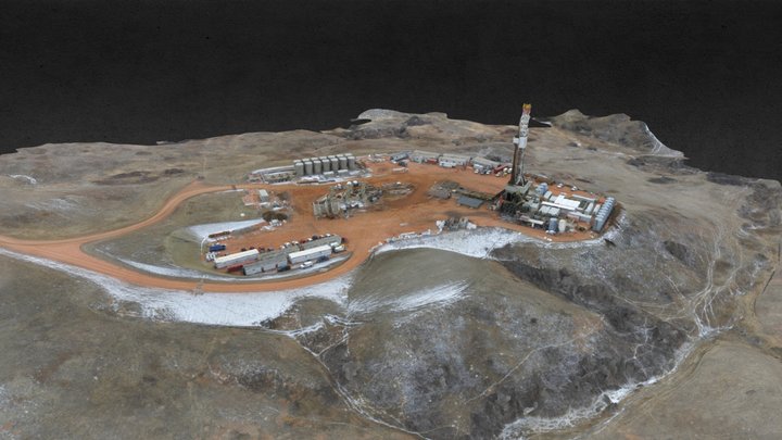3d Drill Rig Model 3D Model