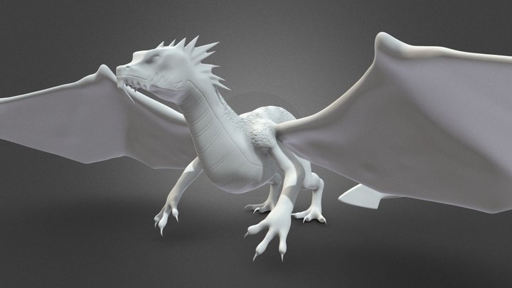 Dragon 3D Model for 3D Printing