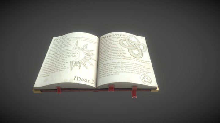 Alchemist's Tome 3D Model