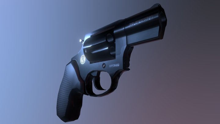 Generic .38 Revolver 3D Model