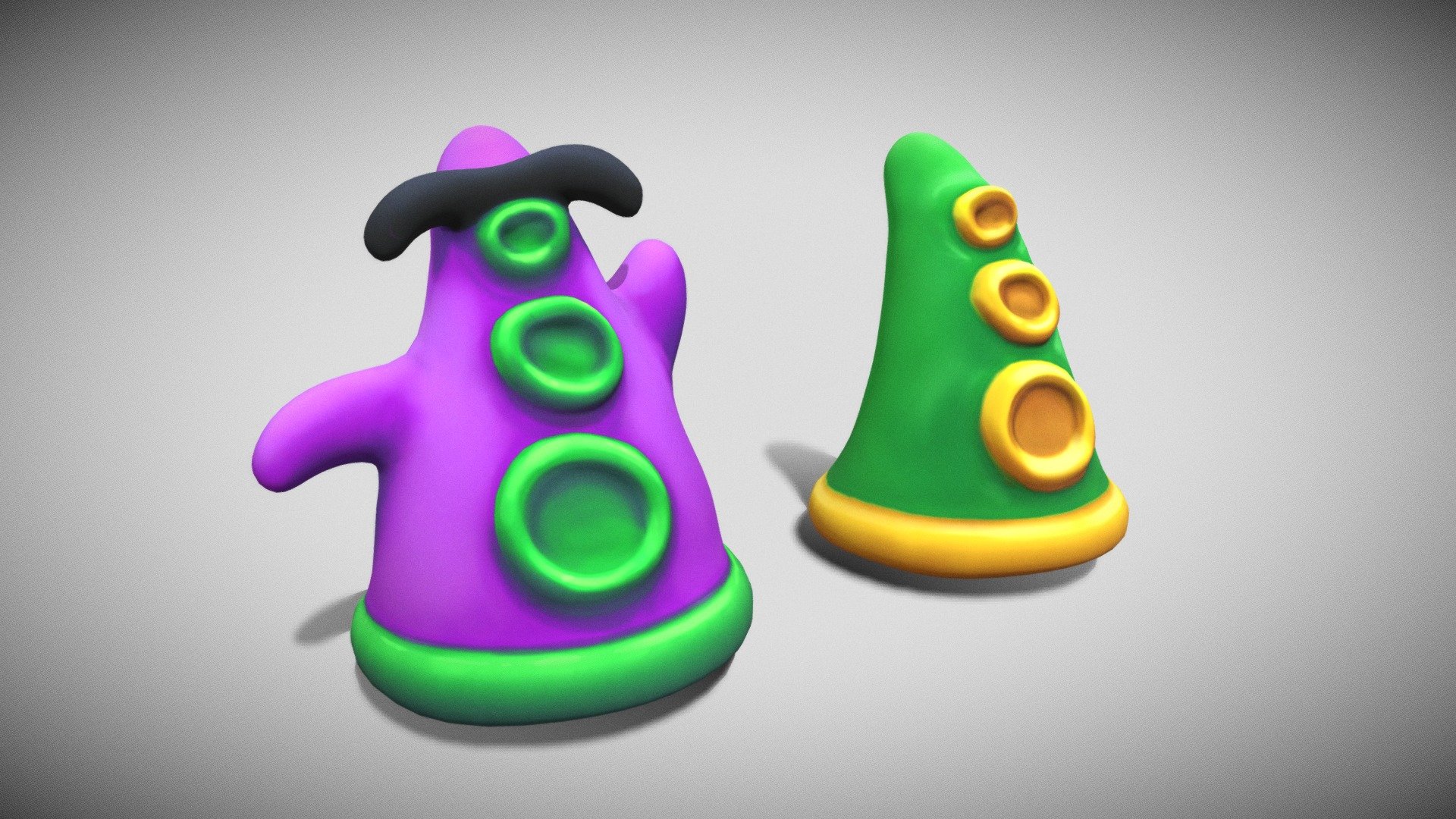 purple + green tentacle