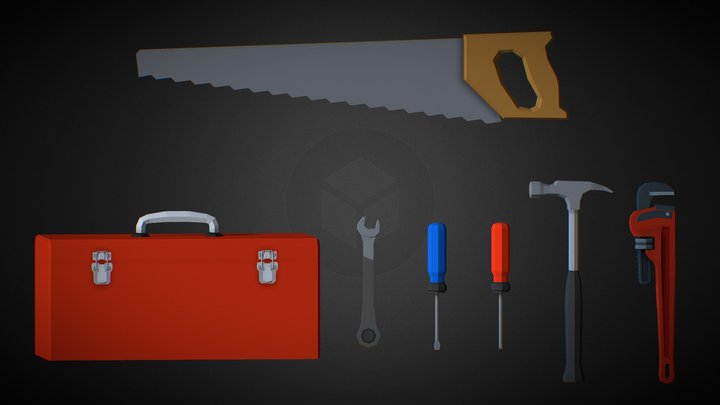 Low Poly Tool Pack 3D Model