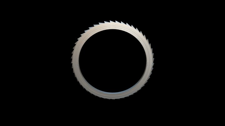 20　サーキュラーカッター　Circular Cutter　织袜机圆盘剪刀 3D Model