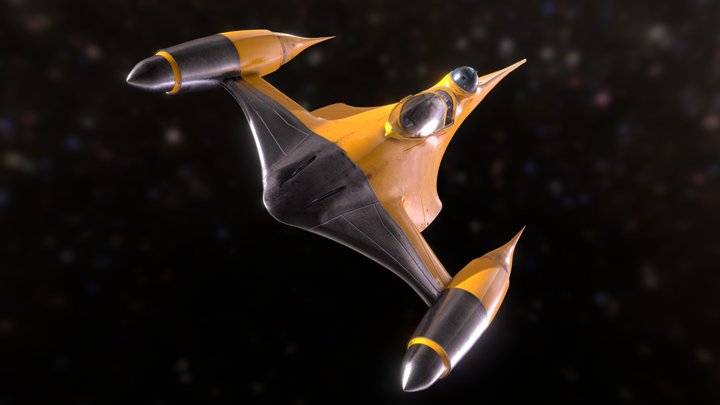 Naboo Starfighter - Star Wars 3D Model