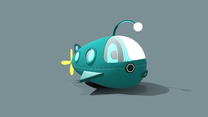 Gup A Submarine model Octonauts 3D Model