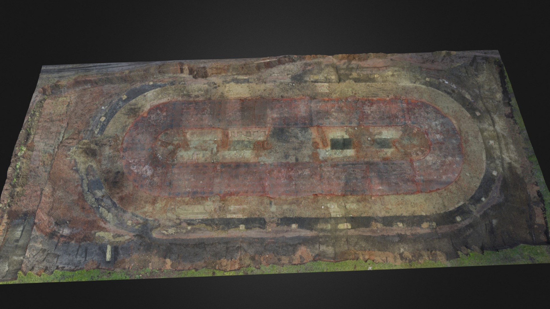 3D model Brick kiln – Austria - This is a 3D model of the Brick kiln - Austria. The 3D model is about a stone wall with a hole in it.