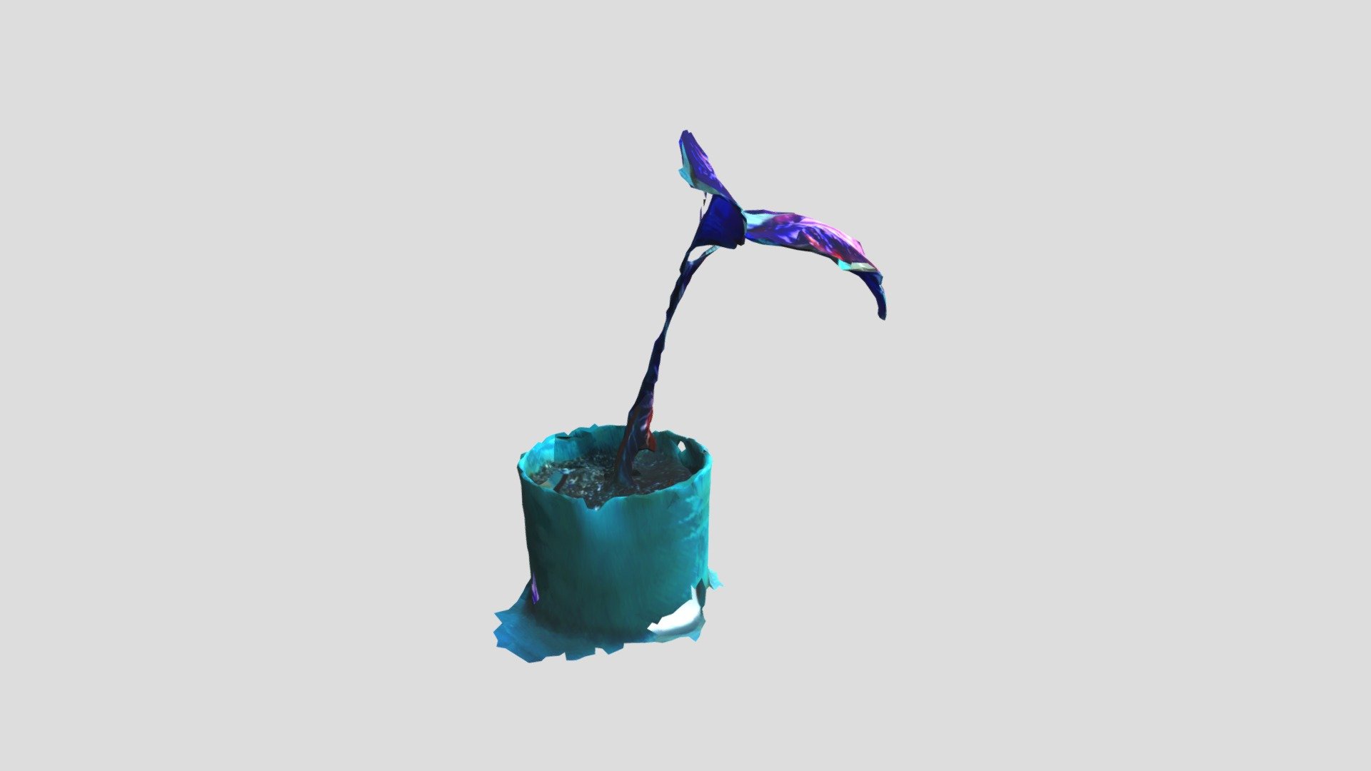 my sick plant skan 3 (twisted-ice blue extreme)