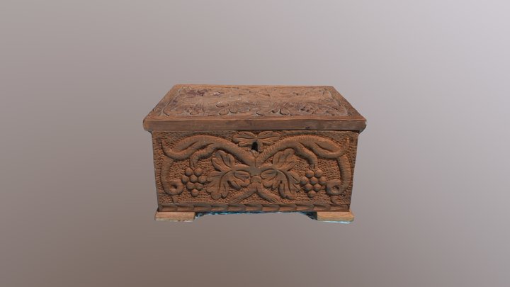 CARVED BOX (wood) 3D Model