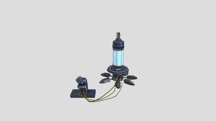 Sci-Fi lab Machine 3D Model