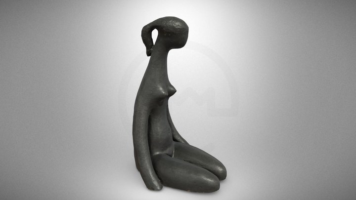 Sitting girl – Free 3D Model STL