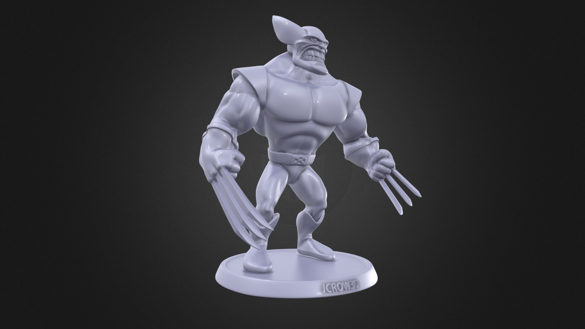 Wolverine for print - 3D model by jmcrow3d (@jmcrow) [6701235] - Sketchfab