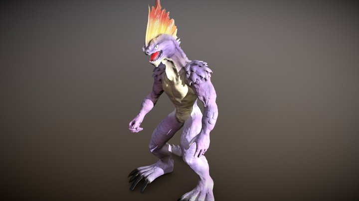 Lizardfolk D&D 5E model (WIP) 3D Model