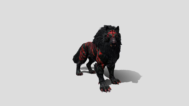 Crimson Striped Titan 3D Model Free – Modèle 3D gratuit STL