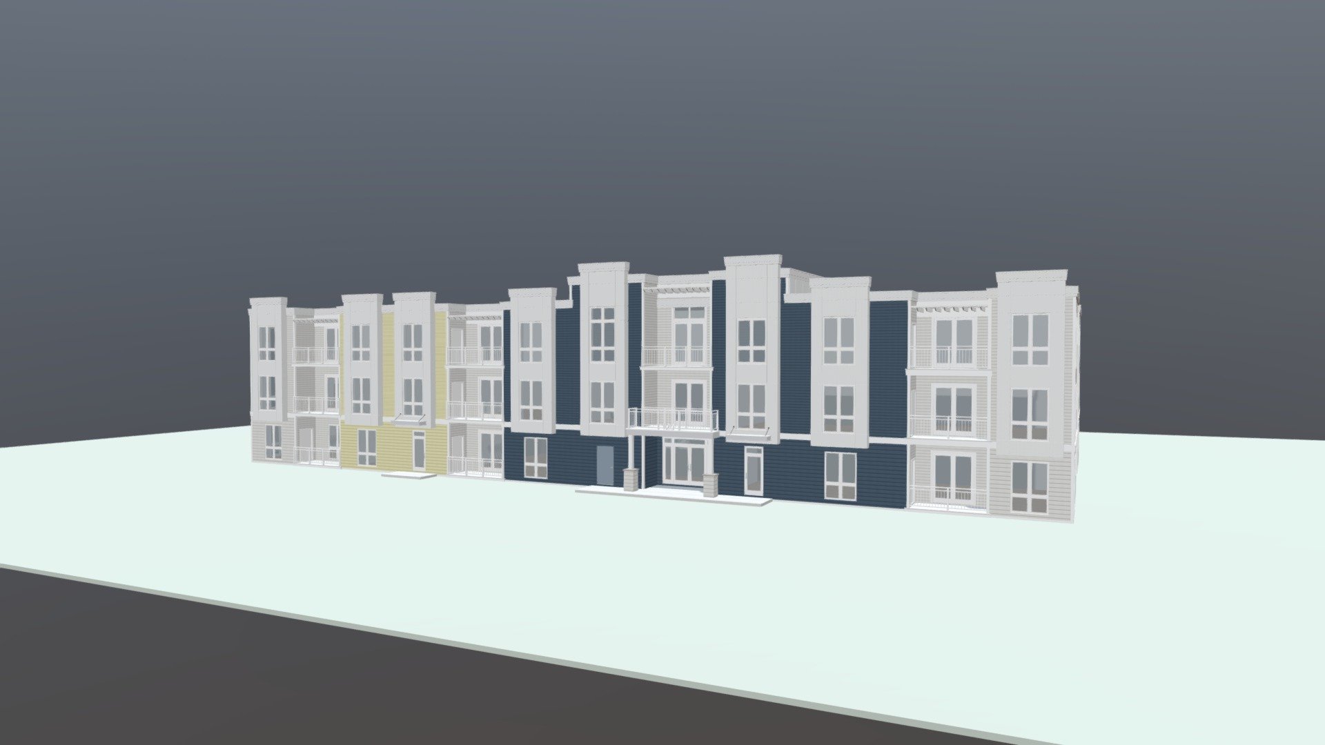 Roxana Apartments Sketchfab 9_5_21 B 3D model by cmuraglia1 [6701dc7