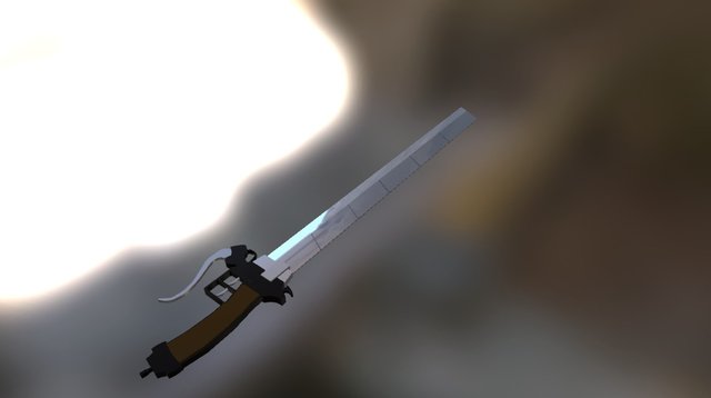 Attack on Titan Sword 3D Model
