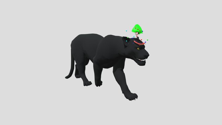 panther_walkcycle 3D Model