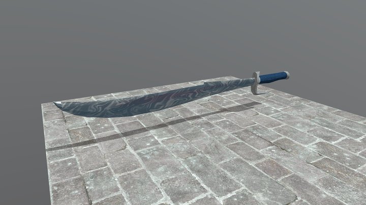 Damascus Blade 3D Model