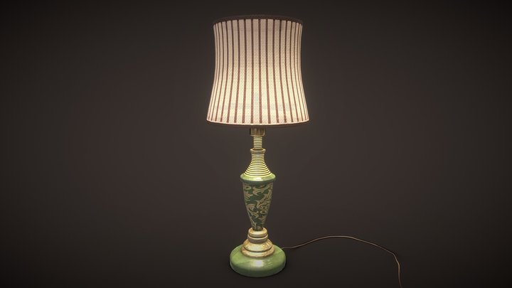 Vintage table lamp 3D Model