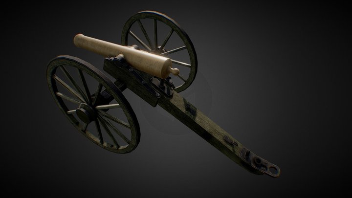 Napoleon Gun - US Civil War 3D Model