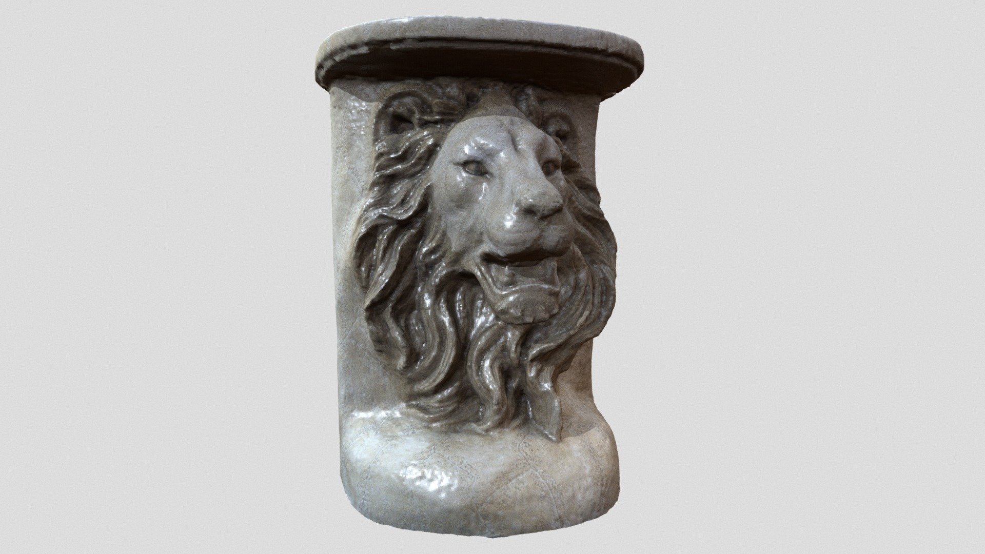 Lion Pedestal Download Free 3D model by Andrew (AndrewFlores1