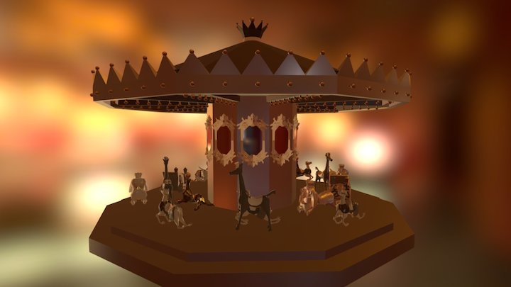Carousel Rides 3D Model