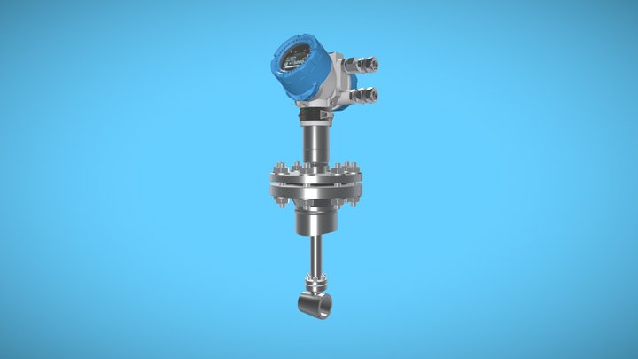 ELEMER-RV Probe flow meter 3D Model