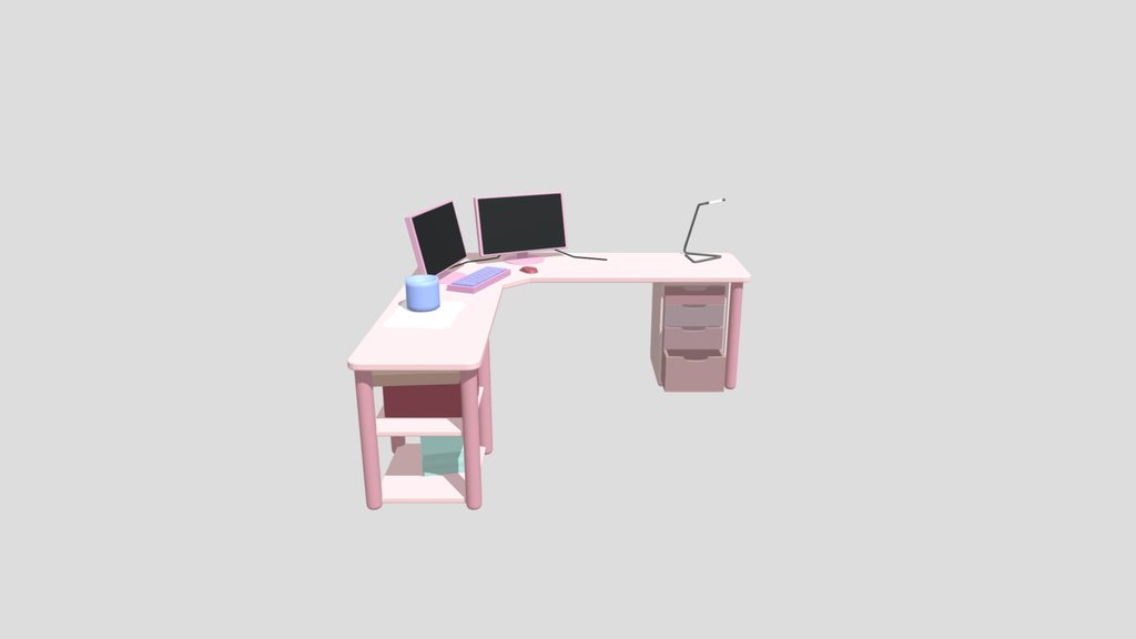 Cute Desk Setup - FREE