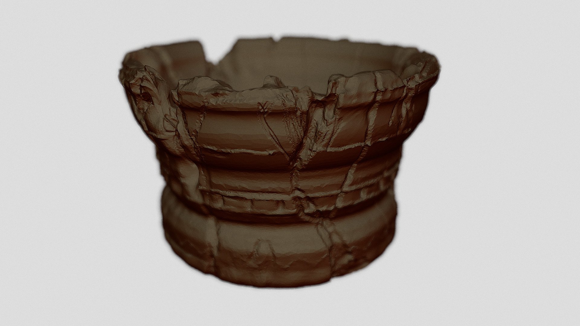 High poly damaged brazier
