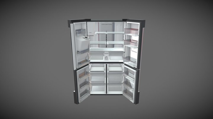 Smart Refrigerator 3D Model