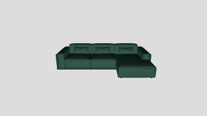Диван «Софт угловой» мебельной фабрики ASGARD 3D Model