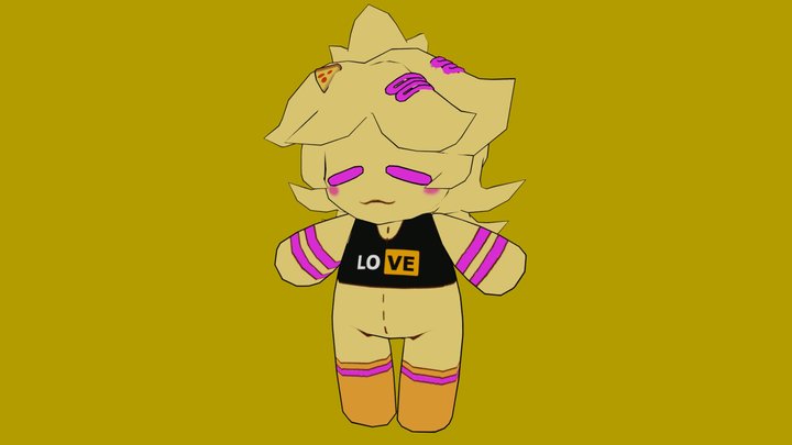 Chiku plush 3D Model