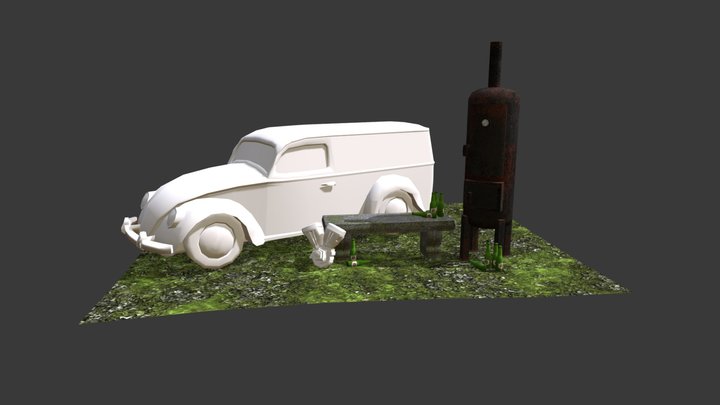 Forest Loner - Model 2 More detailed props 3D Model