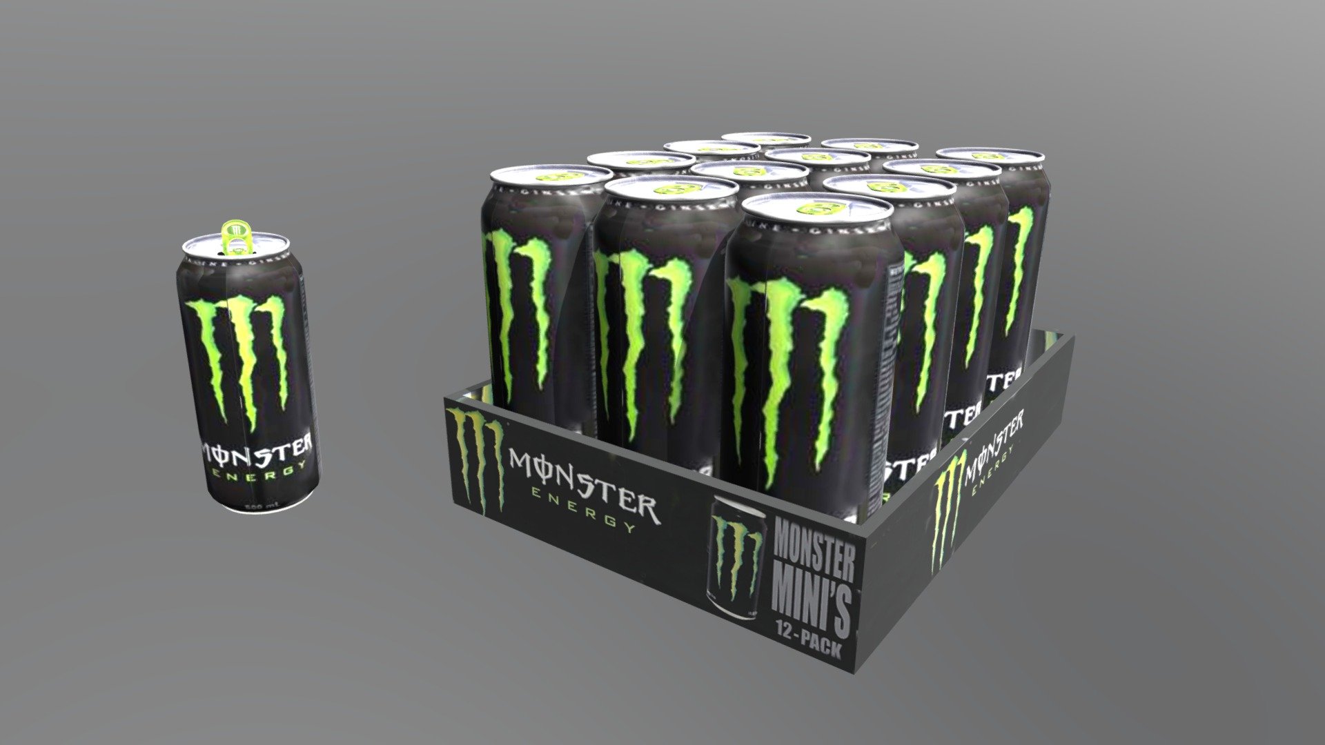Monster Energy Drink 12pack - Download Free 3D model by werxxiks ...